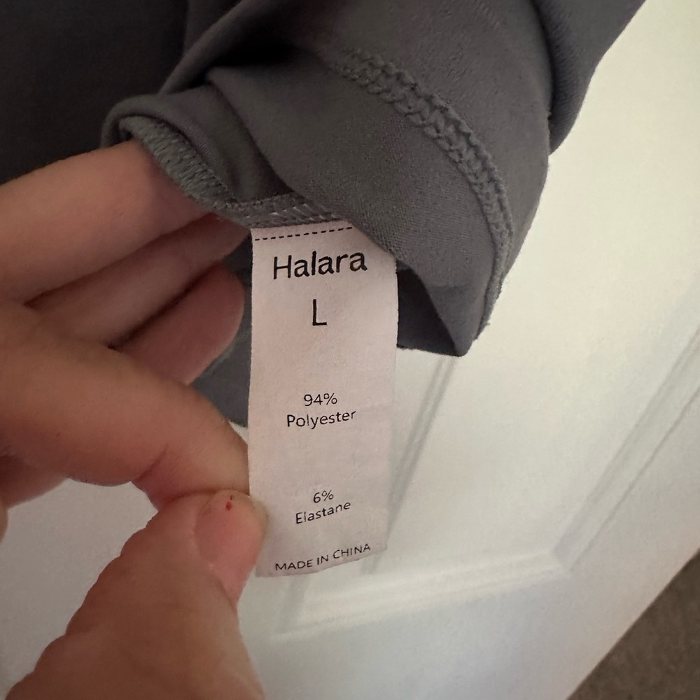 HALARA Women’s Stand Collar Back Cap Sleeve Work Blouse Gray XL - Picture 10 of 13